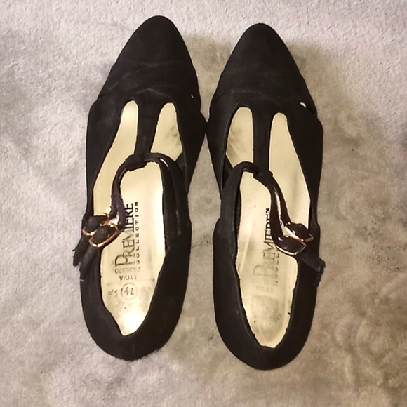 Vintage 80's PREMIERE COLLECTION T-Strap Cocktail Shoes - Picture 3 of 5